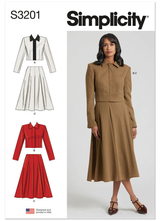 Simplicity Sewing Pattern 3201 Misses' Jacket and Skirt from Jaycotts Sewing Supplies