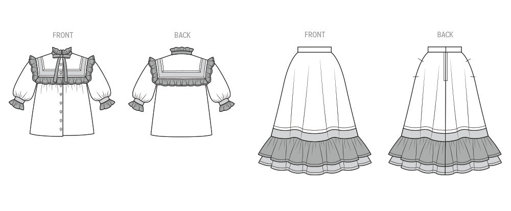 Simplicity Sewing Pattern 3212 Misses' Two-Piece Dress by Gunne Sax by Jessica McClintock from Jaycotts Sewing Supplies