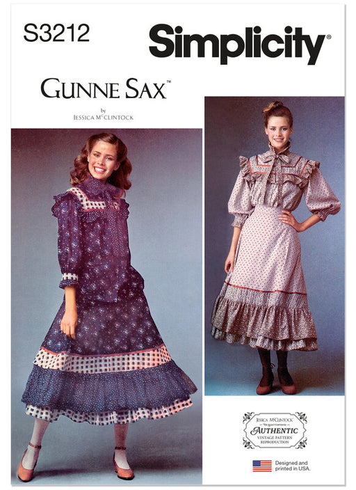 Simplicity Sewing Pattern 3212 Misses' Two-Piece Dress by Gunne Sax by Jessica McClintock from Jaycotts Sewing Supplies