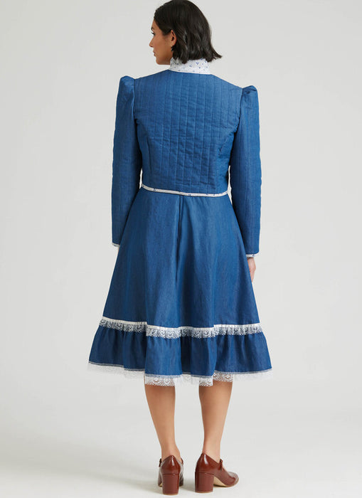 Simplicity Sewing Pattern 3214 Misses' Skirt, Blouse and Unlined Quilted Jacket by Gunne Sax by Jessica McClintock from Jaycotts Sewing Supplies