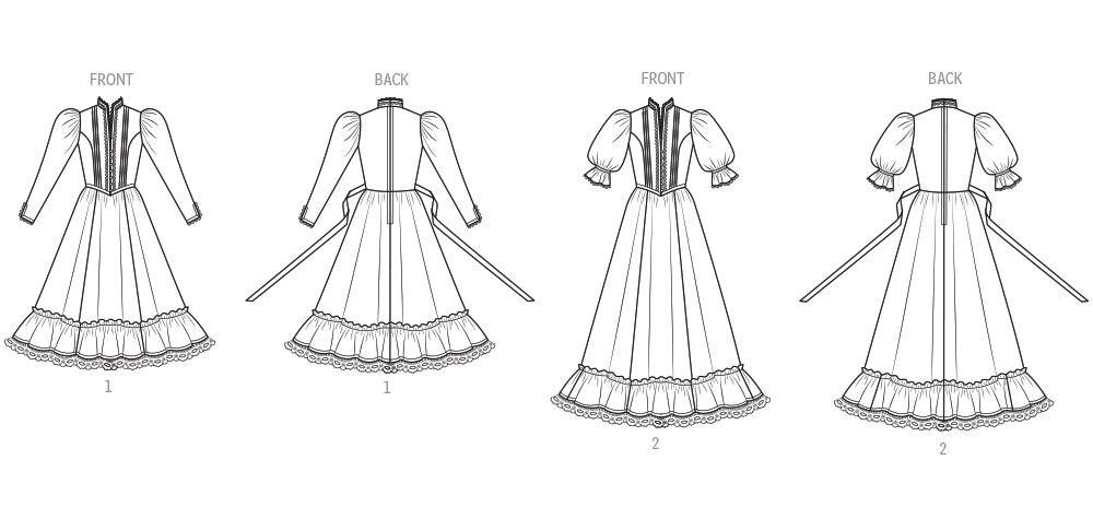 Simplicity Sewing Pattern 3215 Misses' and Miss Petite Fitted Dress in Two Lengths by Gunne Sax by Jessica McClintock from Jaycotts Sewing Supplies