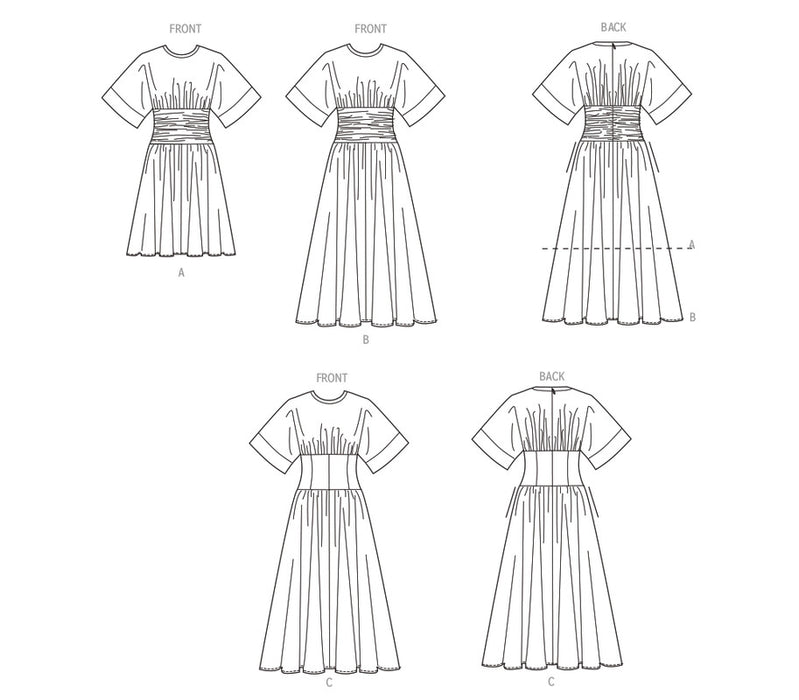 Simplicity Sewing Pattern 3229 Misses' and Women's Midi Dress in Two Lengths from Jaycotts Sewing Supplies