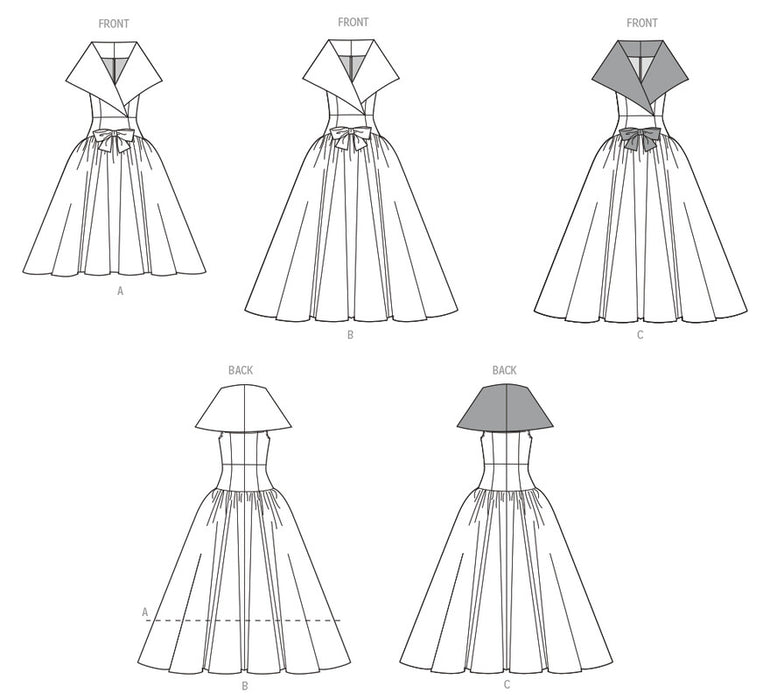 Simplicity Sewing Pattern 3231 Misses' Drop Waist Dress in Two Lengths from Jaycotts Sewing Supplies