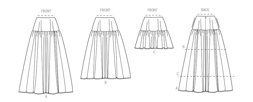 Simplicity Sewing Pattern 3237 Misses' Skirt in Three Lengths from Jaycotts Sewing Supplies