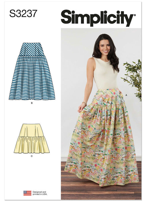 Simplicity Sewing Pattern 3237 Misses' Skirt in Three Lengths from Jaycotts Sewing Supplies