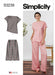 Simplicity Sewing Pattern 3239 Misses' and Women's Draped Asymmetrical Top and Pull-On Pants from Jaycotts Sewing Supplies
