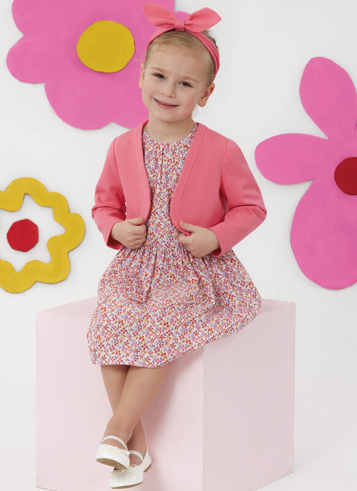 Simplicity Sewing Pattern 3244 Children's Dresses, Bolero and Headband in Three Sizes from Jaycotts Sewing Supplies