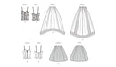 Simplicity Sewing Pattern 3249 Misses' and Miss Petite Two Piece Dress by Jessica McClintock from Jaycotts Sewing Supplies