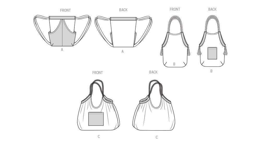 Simplicity Sewing Pattern 3256 Backpack and Drawstring Bags from Jaycotts Sewing Supplies