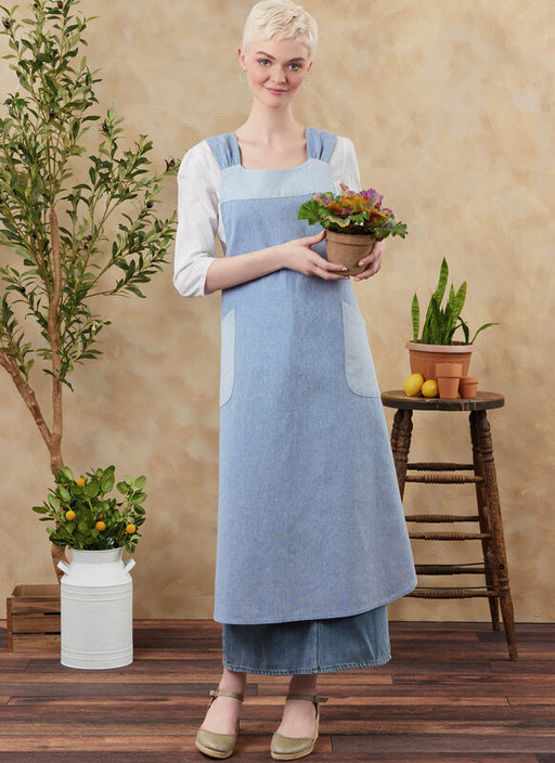 Simplicity Sewing Pattern 3257 Misses' Cross Back Aprons from Jaycotts Sewing Supplies