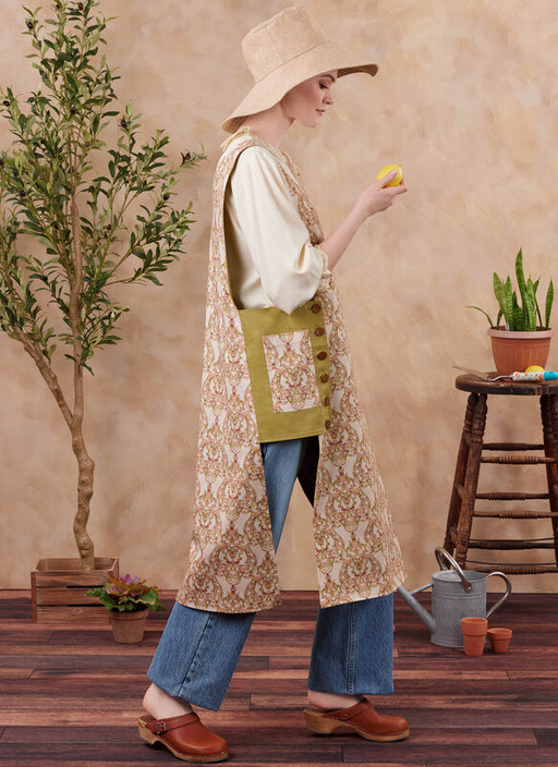 Simplicity Sewing Pattern 3258 Misses' Reversible Cobbler Apron and Hat in Three Sizes S, M and L from Jaycotts Sewing Supplies