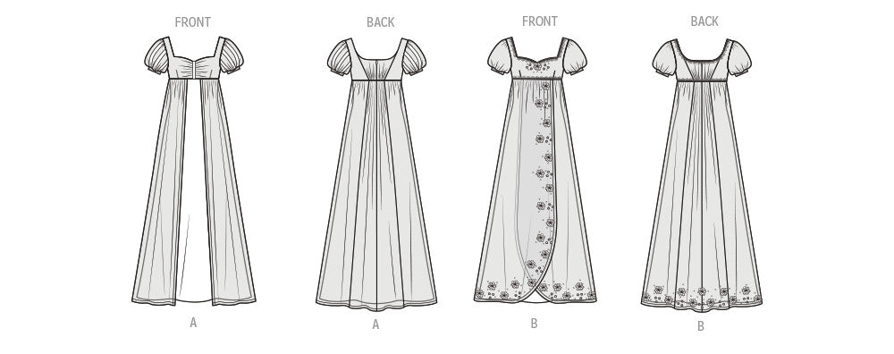 Simplicity Sewing Pattern 3263 Misses' Regency Ball Gowns from Jaycotts Sewing Supplies