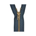 Metal Dress Zip | Antique Brass - DARK SLATE from Jaycotts Sewing Supplies