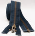 YKK Open End Zip - Heavy Duty, Antique Brass |  560 Navy from Jaycotts Sewing Supplies