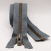 YKK Open End Zip - Heavy Duty, Antique Brass |  578 Mid Grey from Jaycotts Sewing Supplies