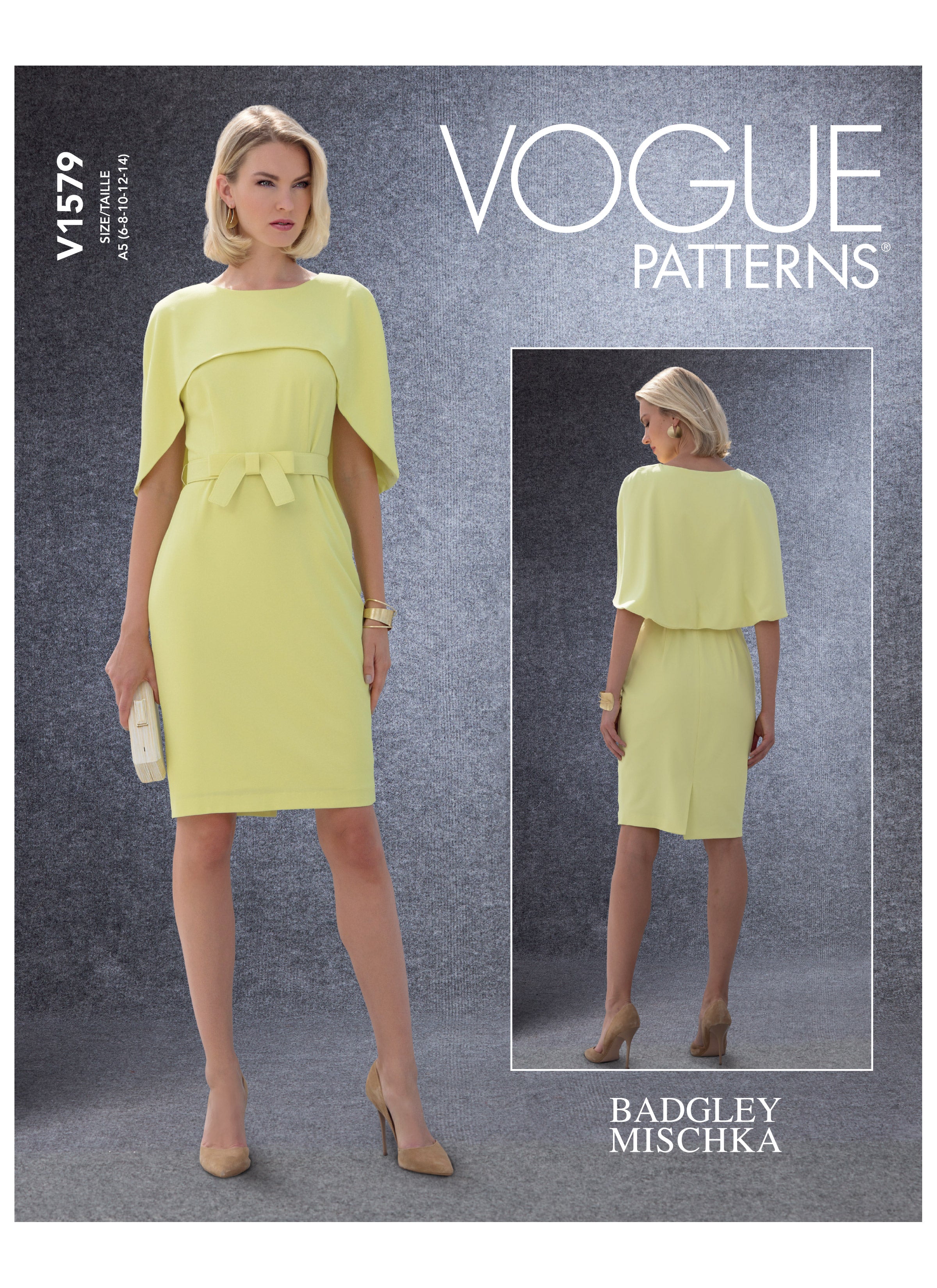 Vogue Pattern 1579 MISSES' PETITE DRESS from Jaycotts Sewing Supplies