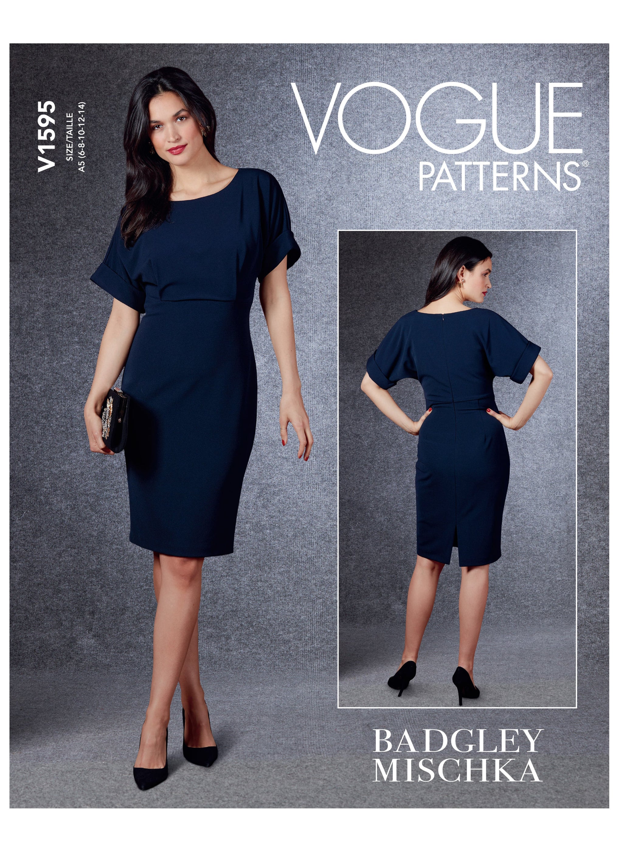 Vogue Pattern 1595 Smart day or evening dress — jaycotts.co.uk - Sewing ...