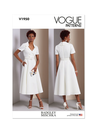 Vogue sewing pattern 1950 Misses' Dress by Badgley Mischka from Jaycotts Sewing Supplies