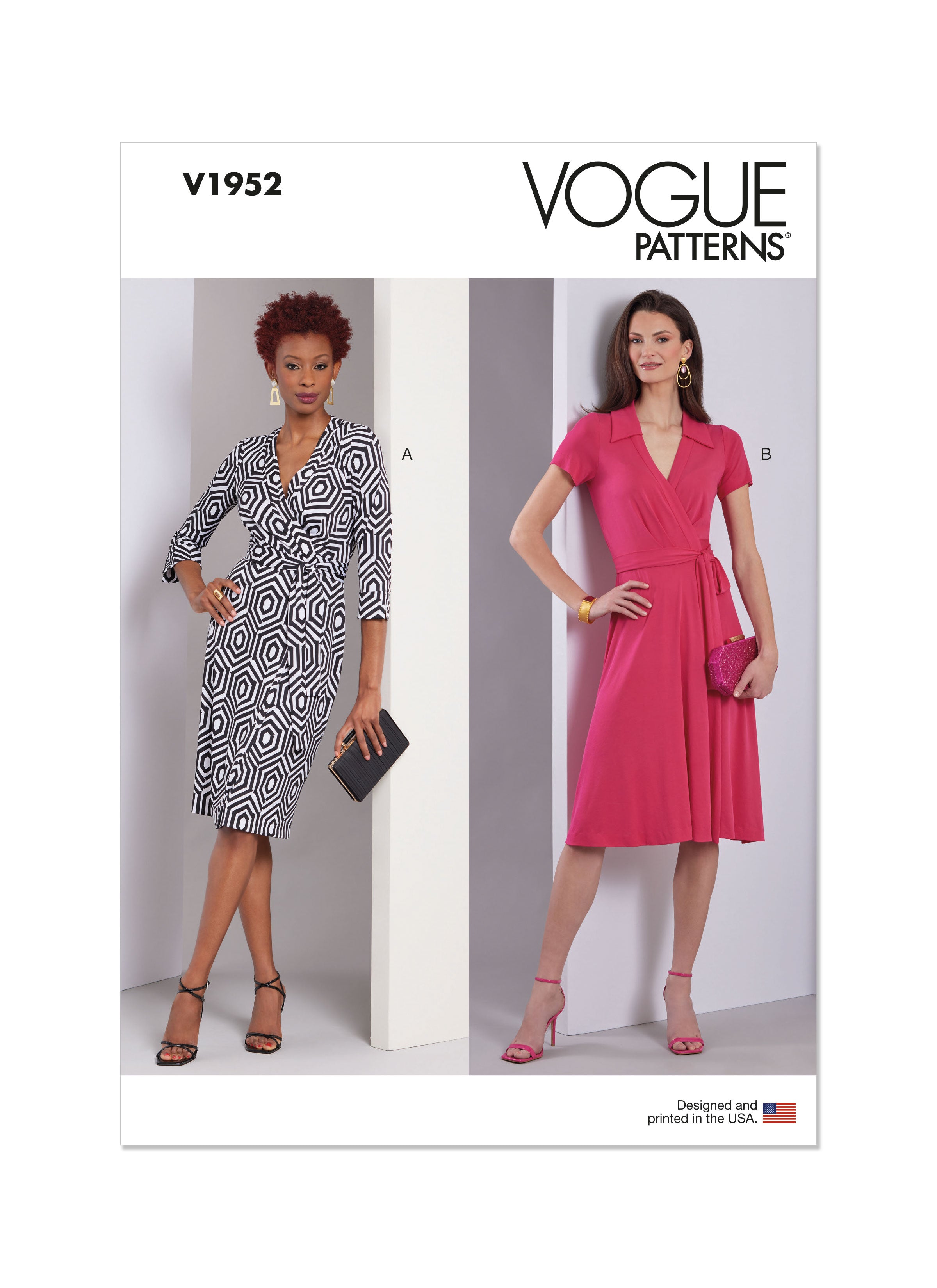 Vogue sewing pattern 1952 Misses' Wrap Dresses from Jaycotts Sewing Supplies