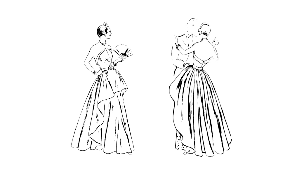 Vogue Sewing Pattern 1963 Misses’ Evening Dress