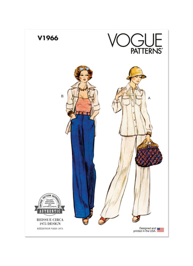 Vogue Sewing Pattern 1966 Misses' Jacket and Pants from Jaycotts Sewing Supplies