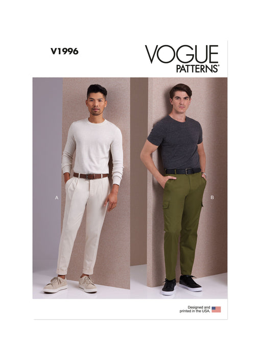 Vogue Sewing Pattern 1996 Men's Pants from Jaycotts Sewing Supplies