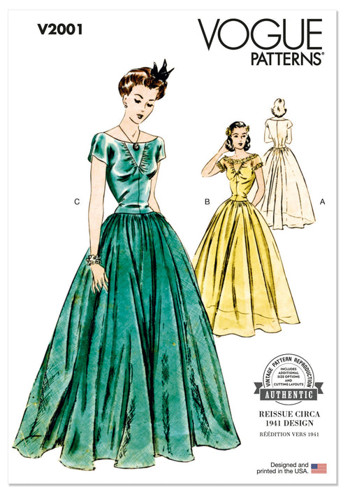 Vogue 2001 Misses' Dress Sewing pattern jaycotts.co.uk - Sewing Supplies Vogue 2001 Misses' Dress Sewing pattern jaycotts.co.uk - Sewing Supplies