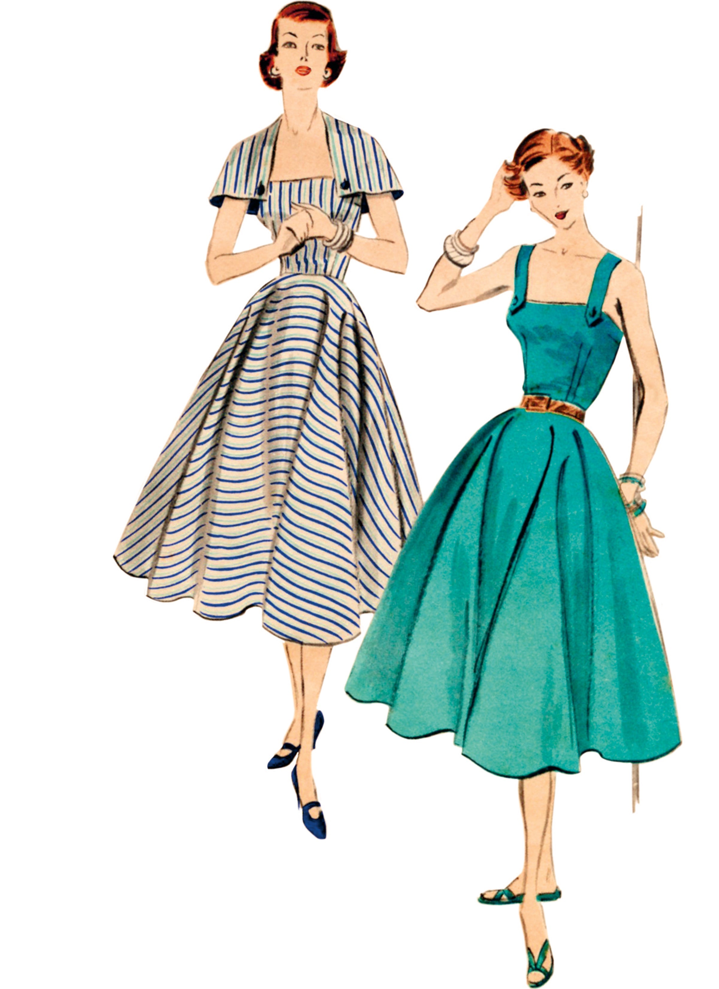 Vogue Sewing Pattern 2002 Vintage 1950's Dress and Capelet from Jaycotts Sewing Supplies