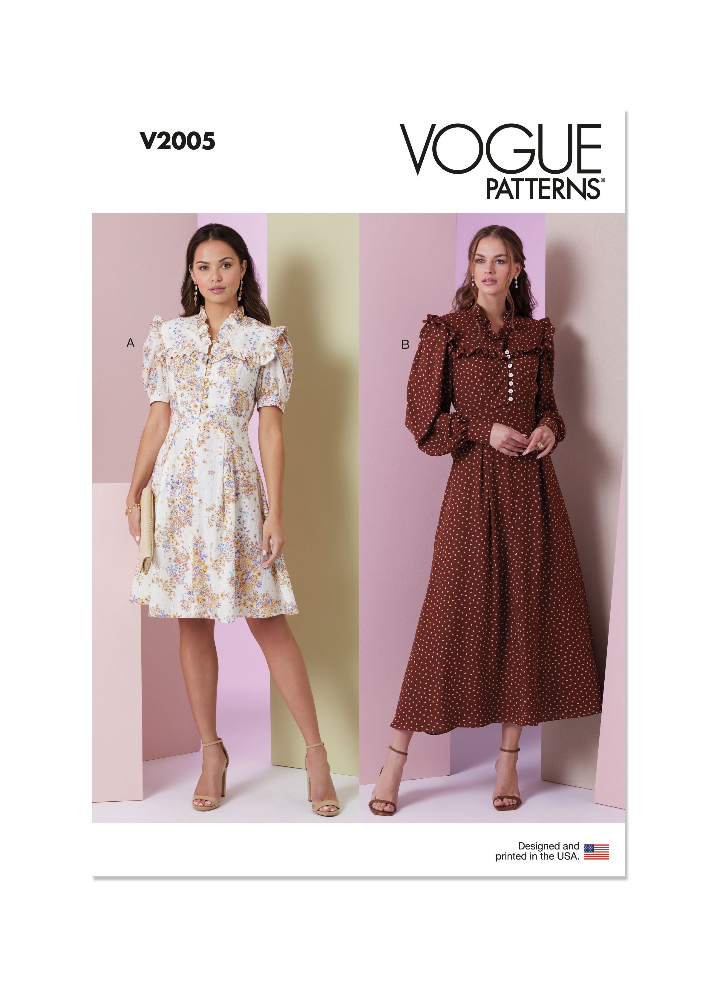 Vogue Sewing Pattern 2005 Misses' Dress in Two Lengths from Jaycotts Sewing Supplies