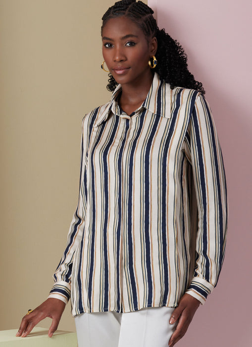 Vogue Sewing Pattern 2012 Misses' Shirt from Jaycotts Sewing Supplies