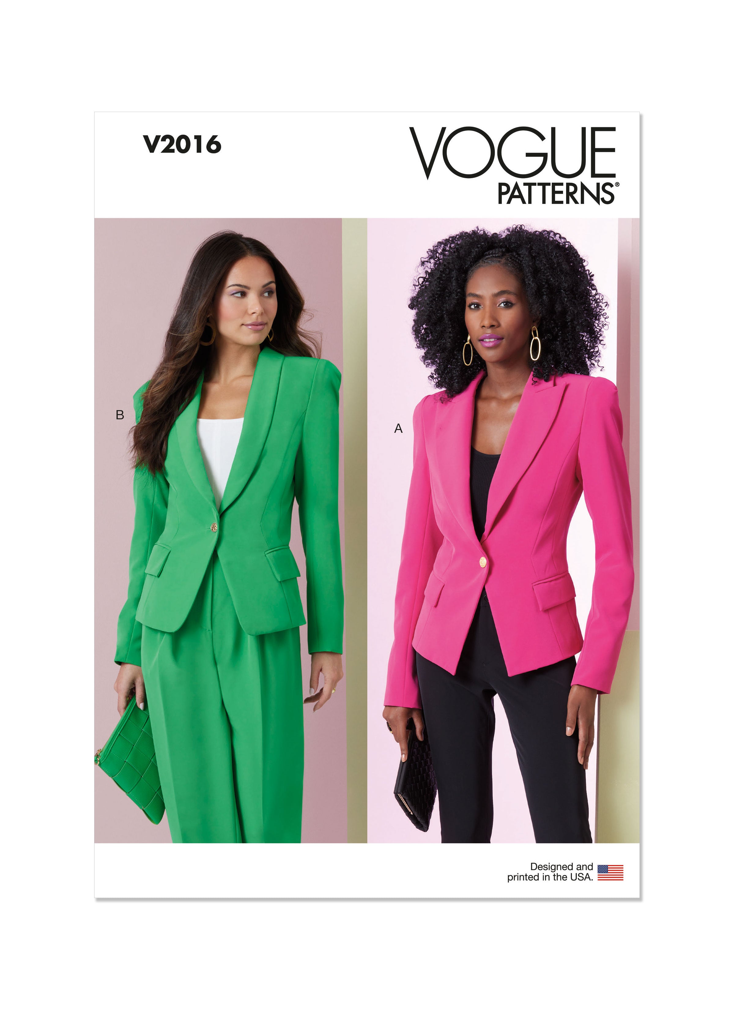Vogue Sewing Pattern 2016 Misses' Jackets from Jaycotts Sewing Supplies