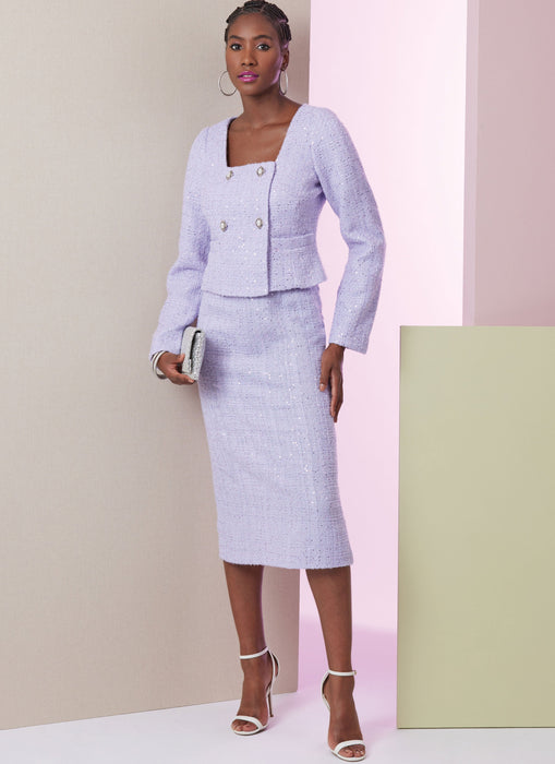 Vogue Sewing Pattern 2017 Skirt Suit Trouser Suit Pattern