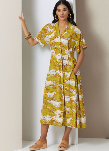 Vogue sewing pattern 2024 Dress by Rachel Comey from Jaycotts Sewing Supplies