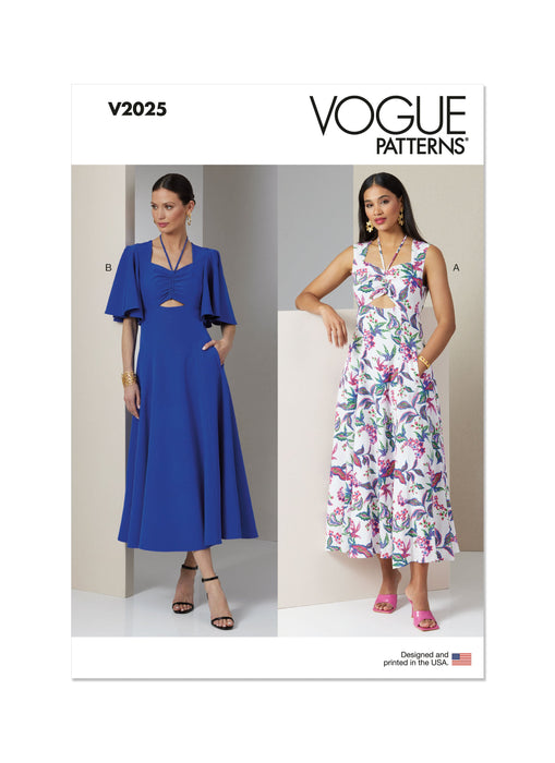 Vogue Sewing Pattern V2025 Misses' Dress with Sleeve Variations — jaycotts.co.uk Vogue Sewing Pattern V2025 Misses' Dress with Sleeve Variations — jaycotts.co.uk