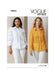 Vogue sewing pattern 2031 Blouses from Jaycotts Sewing Supplies