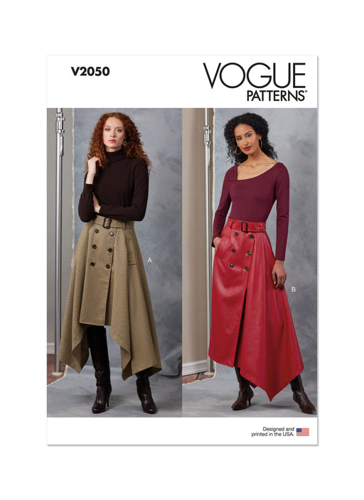 Vogue Sewing Pattern 2050 Skirts and Belt from Jaycotts Sewing Supplies