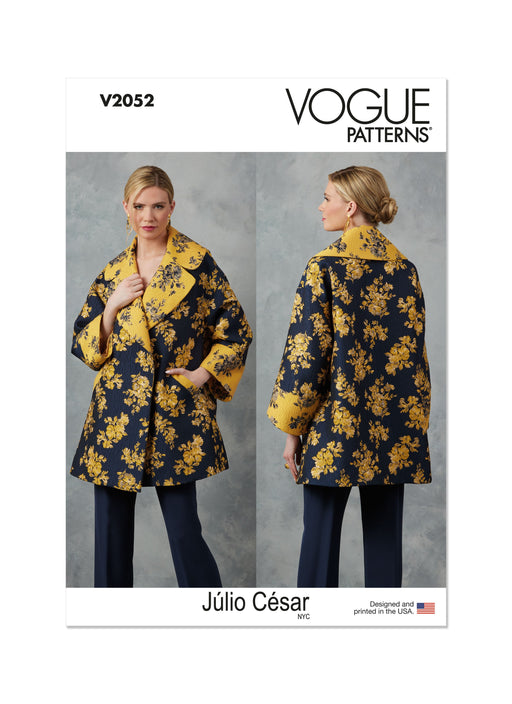 Vogue Sewing Pattern 2052 Jacket by Julio Cesar Nyc from Jaycotts Sewing Supplies