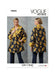 Vogue Sewing Pattern 2052 Jacket by Julio Cesar Nyc from Jaycotts Sewing Supplies