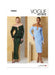 Vogue Sewing Pattern 2063 Evening Dress in Two Lengths from Jaycotts Sewing Supplies