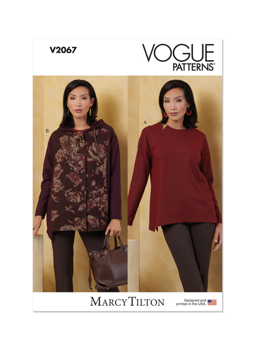 Vogue Sewing Pattern 2067 Misses' Knit Top and Jacket by Marcy Tilton from Jaycotts Sewing Supplies