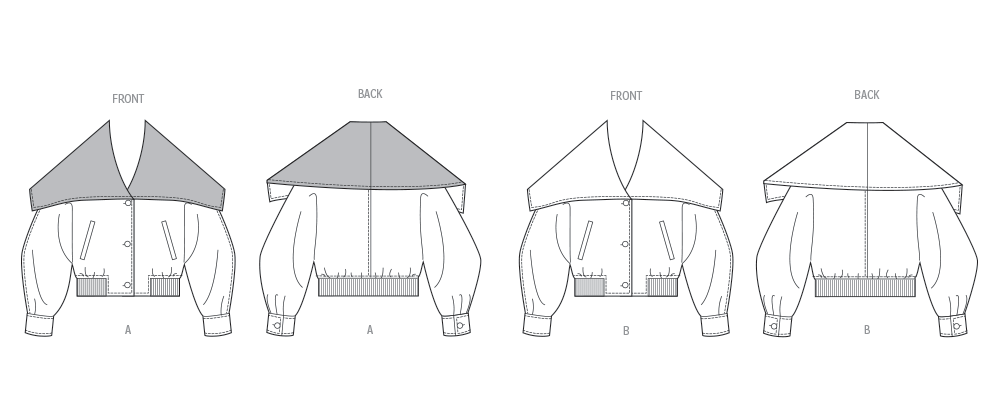 Vogue Sewing Pattern 2072 Misses' Bomber Jackets from Jaycotts Sewing Supplies