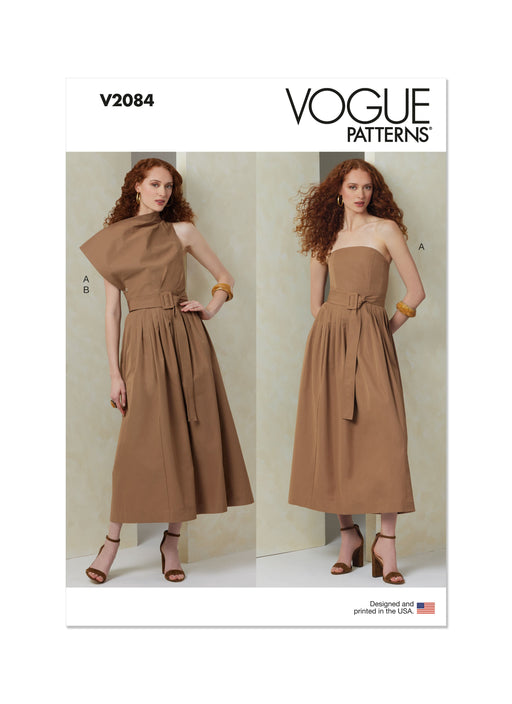 Vogue Sewing Pattern 2084 Strapless Dress with Overbodice from Jaycotts Sewing Supplies