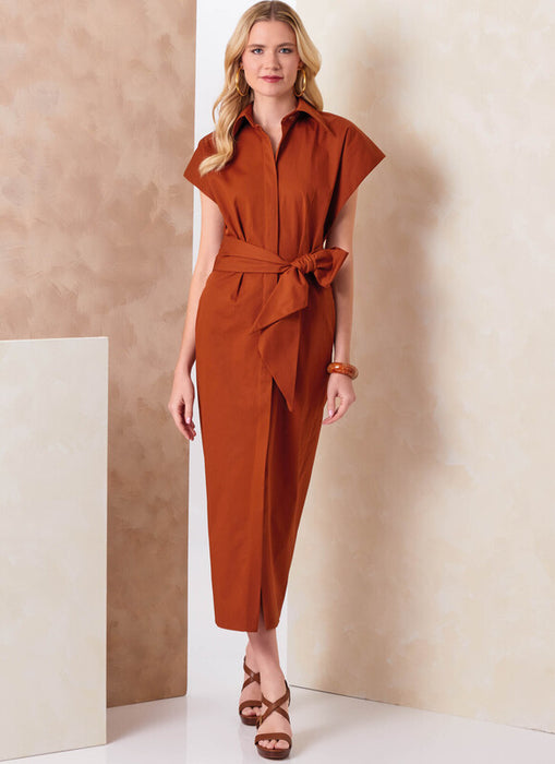 Vogue Patterns 2151 Misses' Shirtdress in Two Lengths and Sash from Jaycotts Sewing Supplies