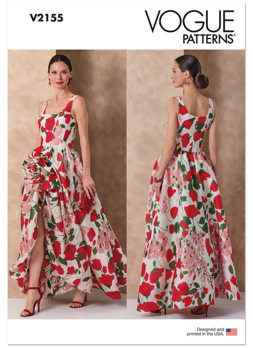 Vogue Patterns 2155 Misses’ High-Low Evening Gown from Jaycotts Sewing Supplies