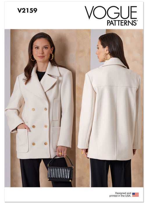Vogue Patterns 2159 Misses' Double-Breasted Jacket from Jaycotts Sewing Supplies