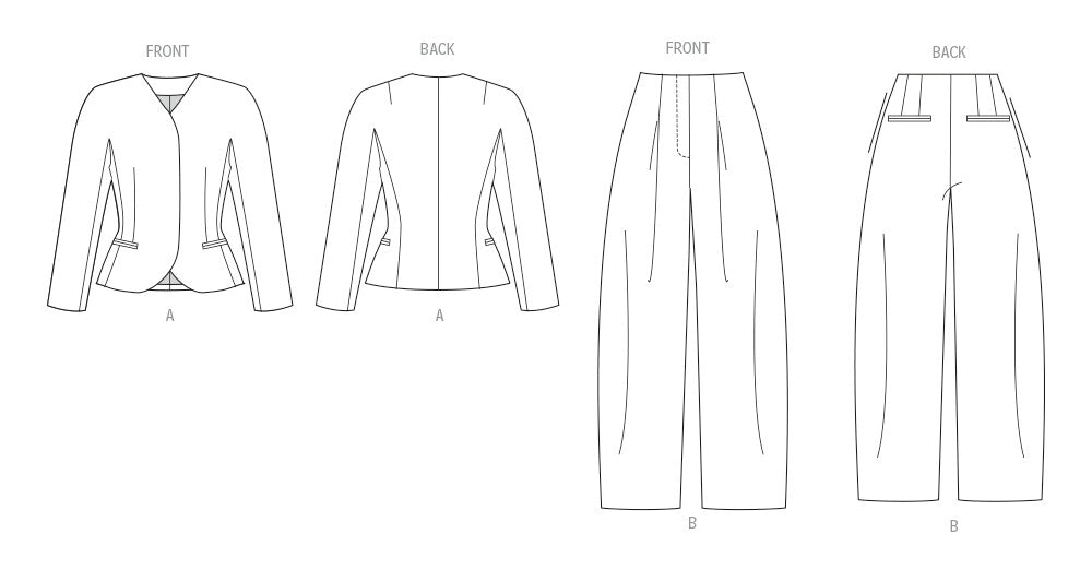 Vogue Patterns 2166 Misses' Jacket and Pants from Jaycotts Sewing Supplies