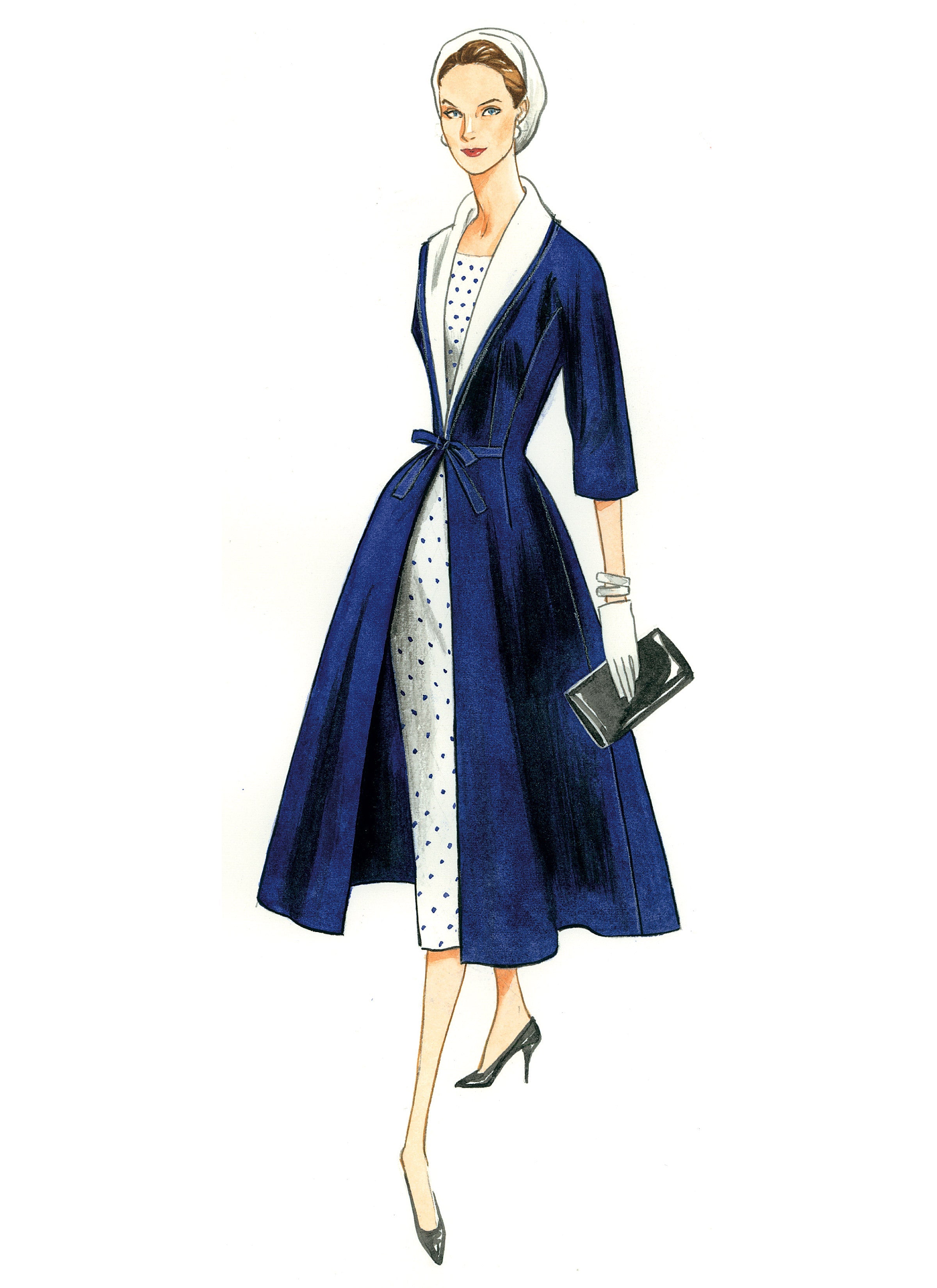 Vogue Patterns 8875 Vintage 1955 Dress and Coat Pattern from Jaycotts Sewing Supplies