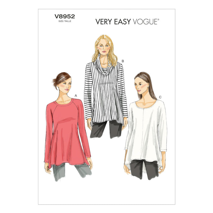Vogue Pattern 8952 Misses' tunic from Jaycotts Sewing Supplies
