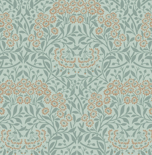 William Morris Kelmscott Garden Organic Cotton Fabric, Michaelmas Daisy from Jaycotts Sewing Supplies