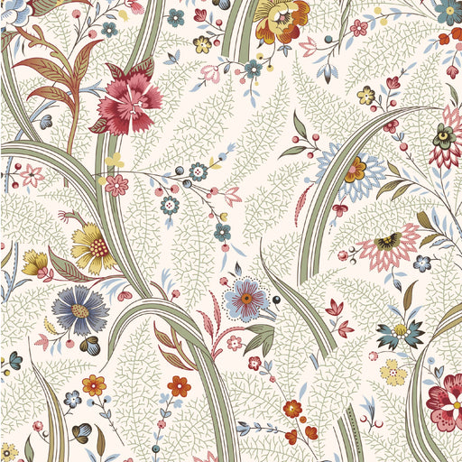 Pressed In Time Organic Cotton Fabric, Gentle Flourish from Jaycotts Sewing Supplies